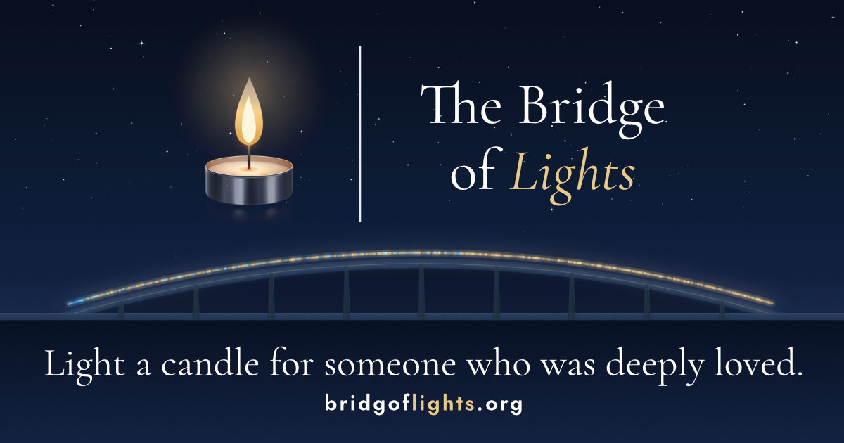 The Bridge of Lights - a live memorial platform built on Luminary